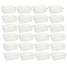 Kit 24 Caixas Tampa Hermética para Alimentos 11L Cestos Orga