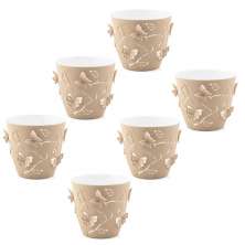 Kit 6 Cachepots 3D 2,5L cada Vasos de Flores Plantas Floreir