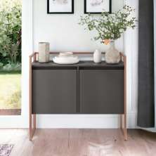 Aparador Compacto Metalic Preto Cobre