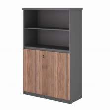 Armario Estante 3 Prateleiras Part Noce Preto