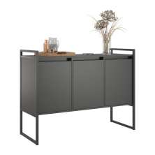 Armario Industrial 3 Portas Balso - Preto Onix