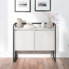 Buffet Industrial 2 Portas SP Branco Preto