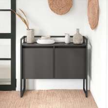 Buffet Junior Industrial 2 Portas Industrial Preto