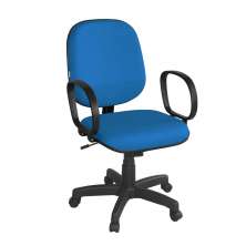 Cadeira Para Escritório Inclinável Diretor Taipei Azul
