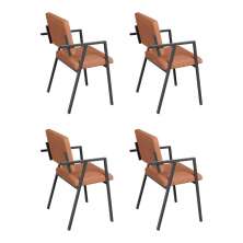 Conjunto 4 Poltrona Podium Plus Terracota