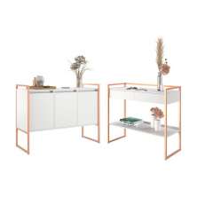Conjunto Decorativo Aparador e Buffet 3 Portas Industrial