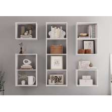 Conjunto Nichos 10 Compartimento Alfa Branco