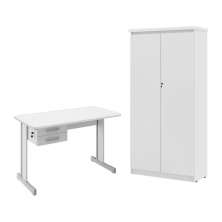 Conjunto de Escritorio Hungria Branco