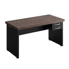 Escrivaninha 2 Gavetas Cerfir Freijo Preto
