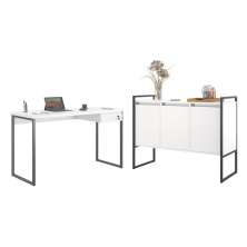 Escrivaninha e Buffet Titani Branco