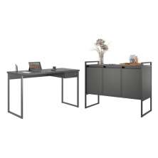 Escrivaninha e Buffet Titani Preto Onix
