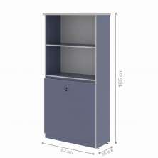 Estante com 3 Prateleiras Safira Azul