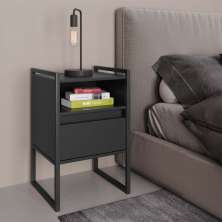 Gaveteiro Industrial com Gaveta Kinfe Preto Onix