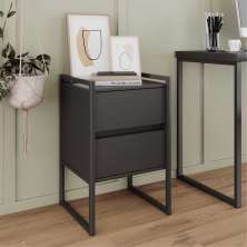 Gaveteiro Industrial com Gaveta Lelly Preto Onix