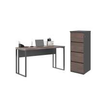 Jogo Arquivo com Mesa de Computador Cuba Freijo Preto