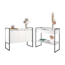 Kit Buffet E Aparador Industral Plis - Branco