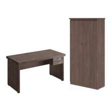 Mesa 1200 com Armario 2 Portas Alpha Freijo