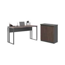 Mesa 1200 e Armário Balcao Maria Freijo Preto