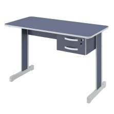 Mesa de Escritório Escrivaninha com 2 Gavetas Boston - Azul