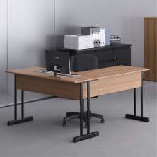 Mesa em L com 2 Gavetas Rael Montana