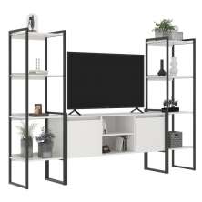 Rack 2 Portas com Estante Clean Branco