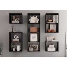 kit de 10 Nichos Romana Preto Onix