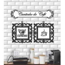 Placa Decorativa Cantinho do Café