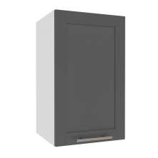 Armário Aéreo Fettuccini 1 Porta Branco e Cinza 40 cm
