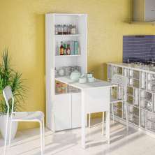 Armário Bancada Multiuso Herval 2 Portas Branco