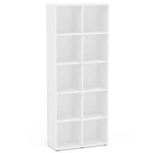 Estante Livreiro Multiuso 10 Nichos Caracol Branco - Politorno