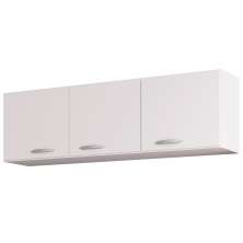 Armário Aéreo 3 Portas 120cm Branco - Poquema