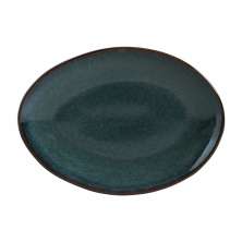 Prato de Sobremesa Oval Orgânico Oceano