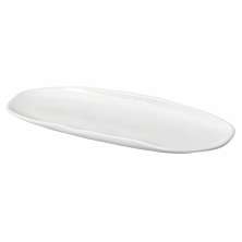 Travessa Oval Rasa Grande Orgânico New White