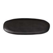 Travessa Oval Rasa Grande Orgânico Preto Matte