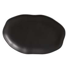 Travessa Oval Rasa Média Bio Preto Matte