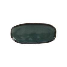 Travessa Oval Rasa Pequena Orgânico Oceano
