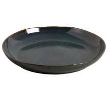 Travessa Redonda Grande Orgânico Stoneware Oceano