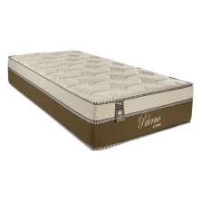 Colchão Solteiro Palermo Espuma D26 Molas Pocket 32x88x188 Bege Escuro
