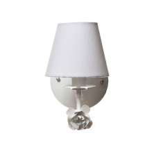 Arandela 1 Lâmpada Flor Branca Quarto Bebê Infantil - Bivolt