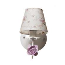 Arandela 1 Lâmpada Flor Rosa Quarto Bebê Infantil - Bivolt