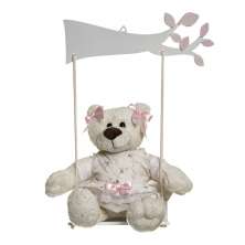Balança Com Ursa Menina Quarto Bebê Infantil