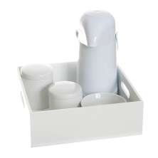 Kit Higiene Bandeja Lisa Quarto Bebê Menina Menino