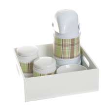 Kit Higiene Com Porcelanas E Capa Bandeja Lisa Quarto Bebê