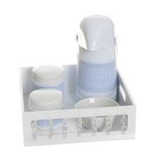 Kit Higiene Com Porcelanas E Capa Pedra Transparente Quarto Bebê