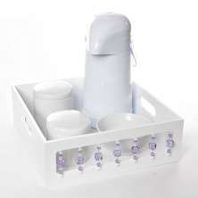 Kit Higiene Pedra Lilás Quarto Bebê Menina