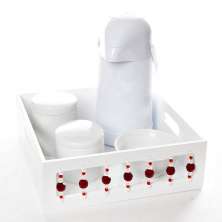 Kit Higiene Pedra Vermelha Quarto Bebê Menina