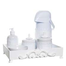 Kit Higiene Provence Com 6 Peças E Capa Quarto Bebê