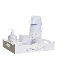 Kit Higiene Resina Arabesco Com Porta Ãlcool-Gel E Capa Quarto Bebê Infantil