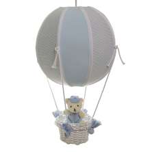 Lustre Balão Bolinha Urso Azul Quarto Bebê Infantil