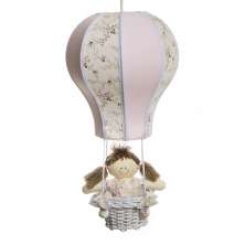 Lustre Balão Cintura Rosa Quarto Bebê Infantil Menina